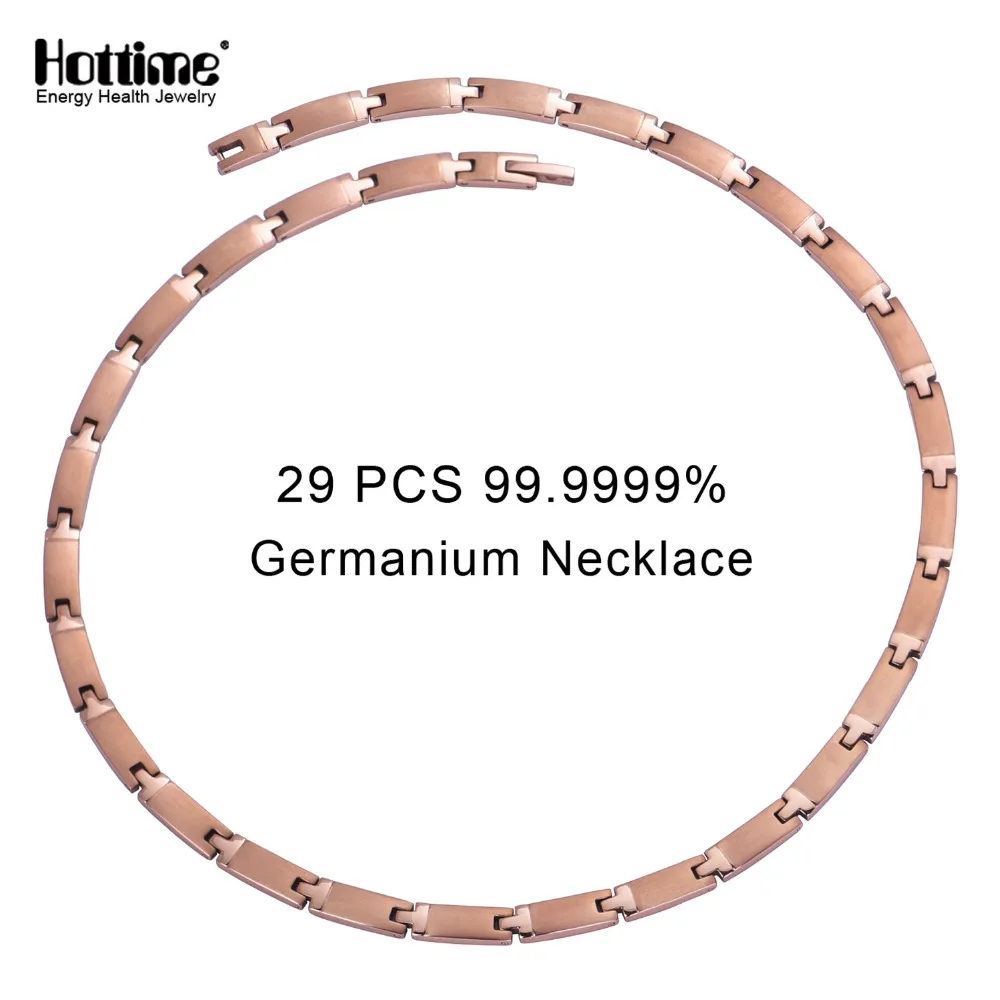 

Hottime 29 PCS Full 99.9999% Germanium Necklace Pure Titanium Necklaces To Reduce Cervical Pain Prevention of cervical spondylos