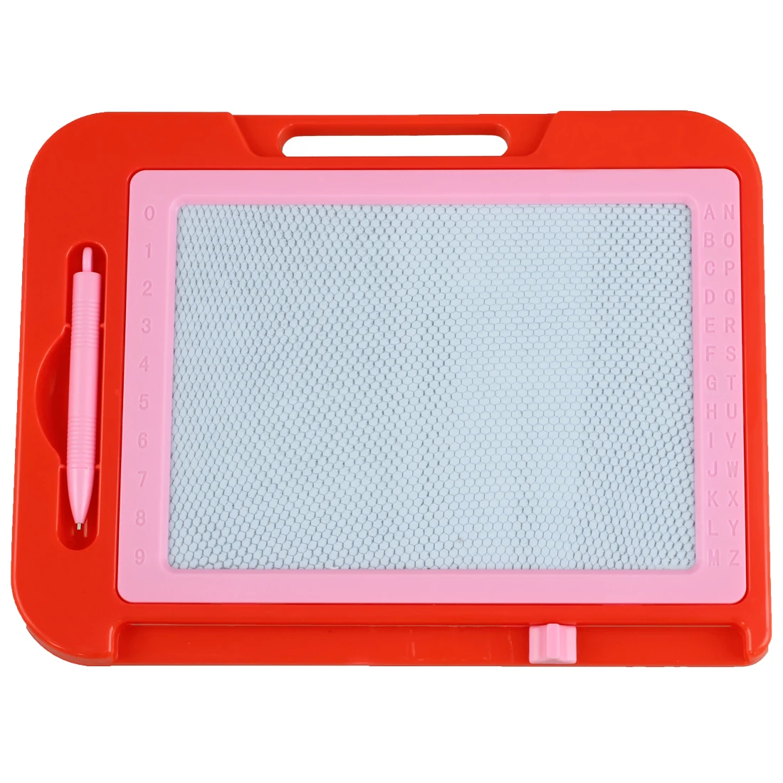 

SOSW-Red Pink Plastic Frame Magnetic Writing Drawing Board