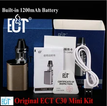 Ect C30 мини Комплект Топ заполнения kenjoy встретился 2 мл распылитель Built-in1200mAh Батарея испаритель поле mod электронные сигареты мини-поле mod