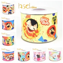 HSDRibbon 22 мм 38 мм 75 мм напечатанная на заказ корсажная лента 50 ярдов/рулон