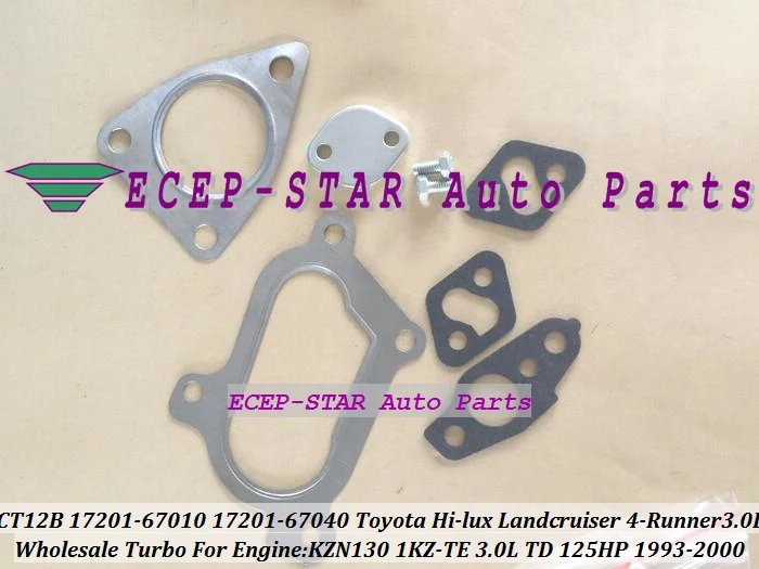 CT12B 17201-67010 17201-67040 Turbo Турбокомпрессор Для TOYOTA Здравствуйте-LUX KZN130 LANDCRUISER 1KZ-TE 4-RUNNER Здравствуйте LUX 93-1 KZTE 3.0L 125HP