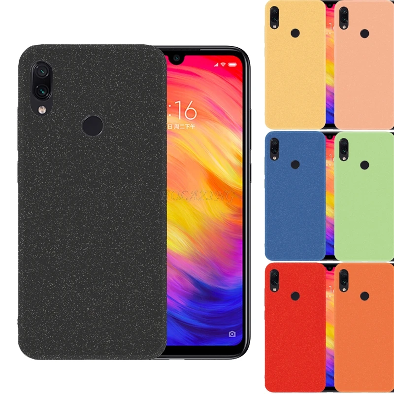 

Colorful Sand Matte Scrub Soft Silicone Case for Xiaomi Redmi Note 7 Pro Redmi 7 Anti-Scratch Fingerprint Shockproof Cover Funda