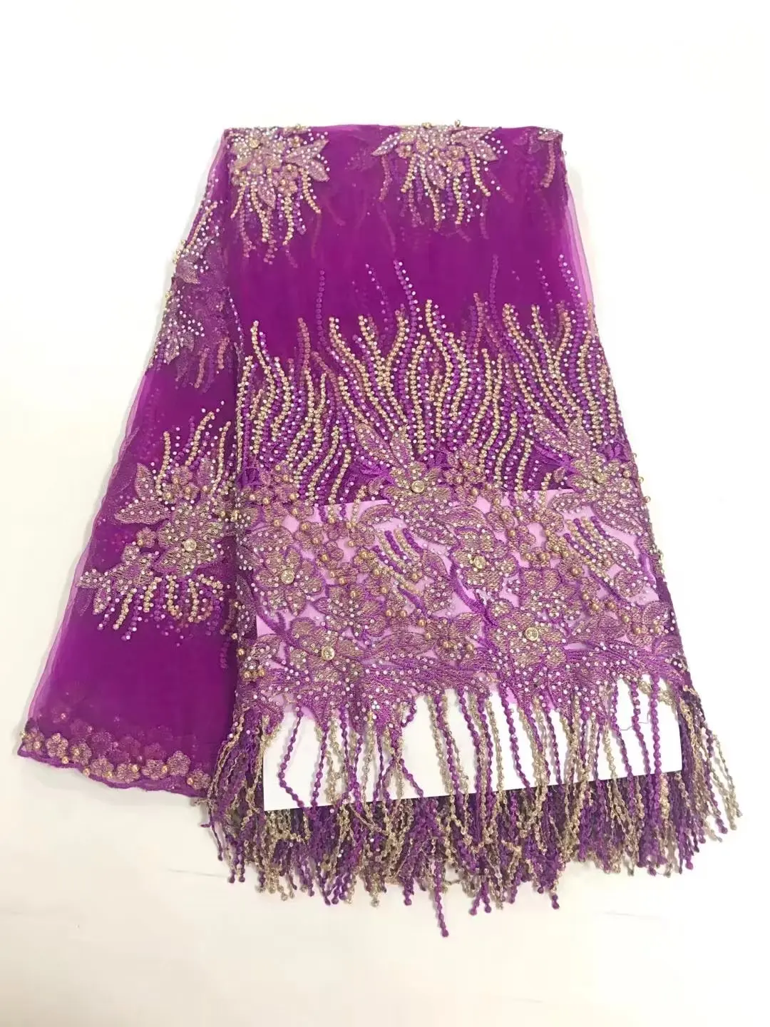 High Quality Nigerian Lace Fabrics With Stones African French Net Lace