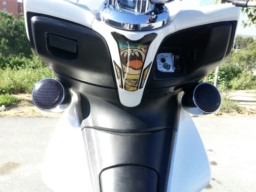 4 дюйма переговорное bluetooth-устройство для Динамик s мотоцикл активный Динамик ATV UTV Аудио Звук Системы с класса D усилитель