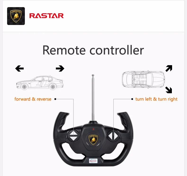 Rastar лицензированный р/у 1:14 Lamborghini URUS caminhao de Control remoto rc car 73000