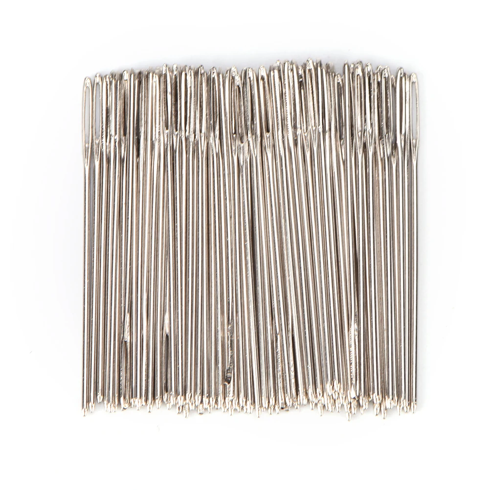 

100 Pcs / lot Golden Tail Fabric Embroidery Cross Stitch Needles Size 24 For Stitch Canvas Sewing Kit