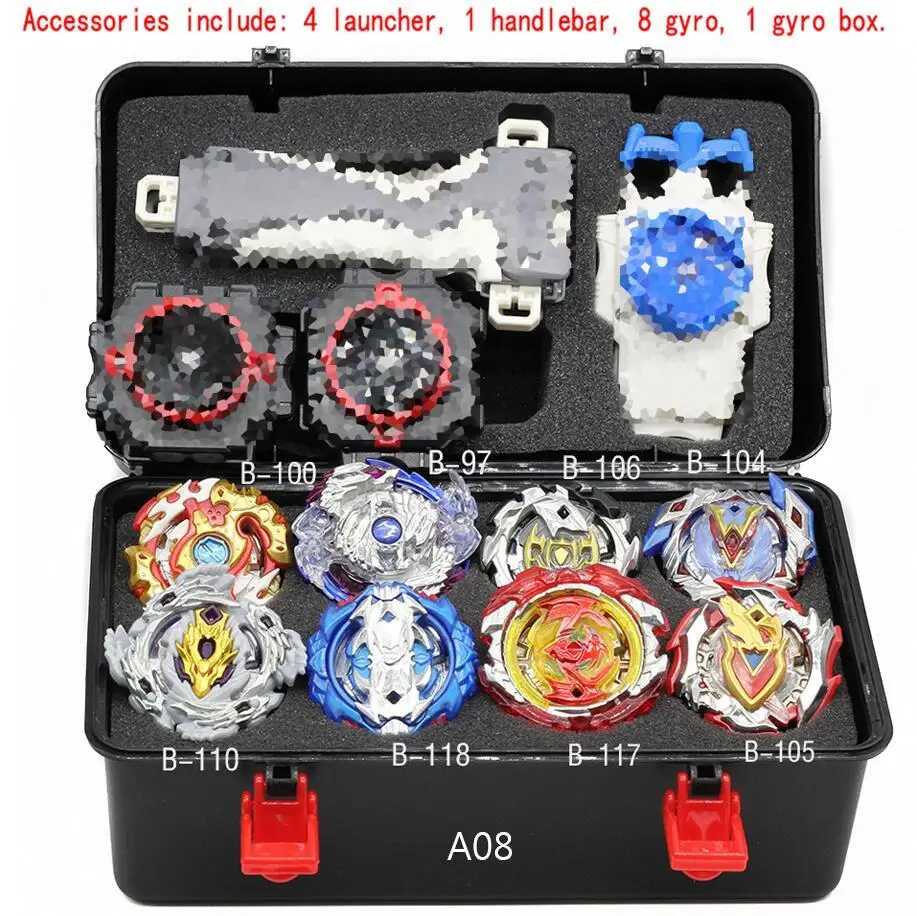 Beyblade Burst B139 B134 B131 Metal Fusion 4d With 4 Launcher Bayblade Burst Spinning Top Christmas Gift For Kids Toys - Цвет: a08