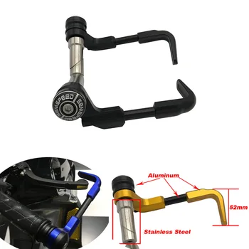 

For KAWASAKI NINJA650 ZX-10R ZX10R Motorcycle Universal Stainless Steel 22mm Handlebar Grips Brake Clutch Levers Guard Protector