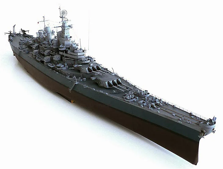 Trumpeter 03705 USS Missouri BB-63 Battleship 1/200 масштаб военный корабль