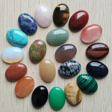 CABOCHON de cabine ovale mixte en pierre naturelle, perles en forme de larme pour la fabrication de bijoux, vente en gros, 18x25mm, 20 pièces/lot, offre spéciale, 2020