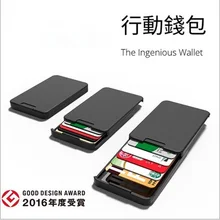 Gibo Auja-брендовый минималистичный кошелек, тонкий держатель для карт, чехол, зажим для денег, мужской кошелек, мини кошелек для путешествий, Органайзер