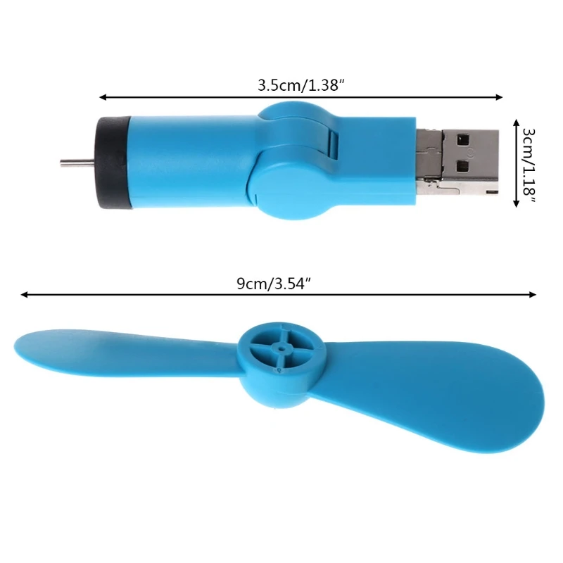 180 ˚ вращающийся микро USB и Охлаждающий вентилятор для Android телефона портативного