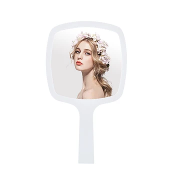 

Dolovemk Handheld Makeup Mirror Portable Rectangular Makeup Mirror Cosmetic Mirror with Box