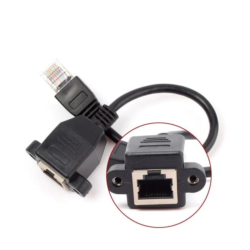 30CM-0-3M-RJ45-Male-to-Female-Screw-Panel-Mount-Ethernet-LAN-Network-Extension-Cable-69081 (2)