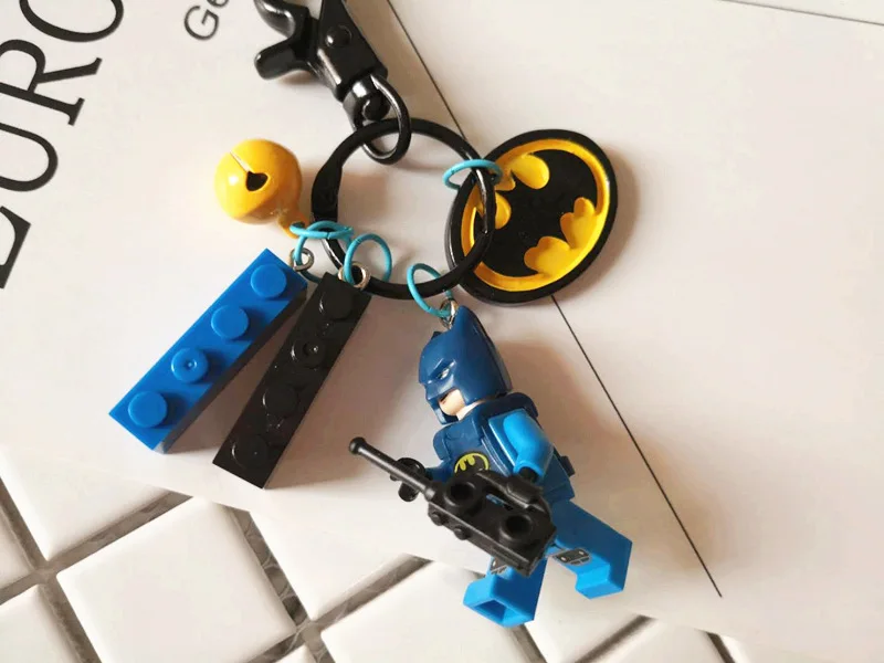 Милый Базз Лайтер Бэтмен Фигурки Супермена кукла-брелок для ключей строительный блок брелок Подвеска для женщин сумка рюкзак аксессуары