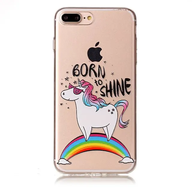 coque iphone 7 plus silicone licorne