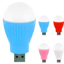 Ночник мини светодиодная лампа USB Круглый Открытый Кемпинг лампа аварийный фонарик лампа ноутбук компьютер энергосберегающий свет для чтения