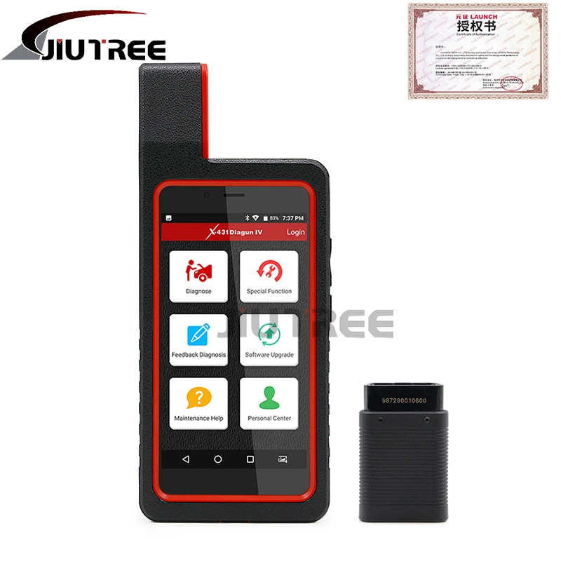 

LAUNCH X431 Diagun IV OBD2 Auto Full System Diagnostic Tool Support Bluetooth/Wifi X-431 Diagun IV Small host maintenance techni
