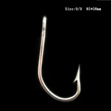 CN02 20 штук 9/0 Mustad рыболовный крючок из нержавеющей стали двигающийся рыболовный крючок Большой Рыболовный крючок