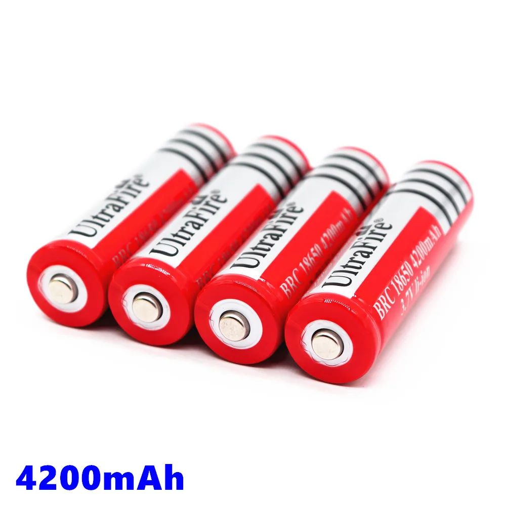 18650 3.7V 4200 mAh Li-ion Rechargeable Battery for LED Flashlight or Electronic Gadget | Электроника