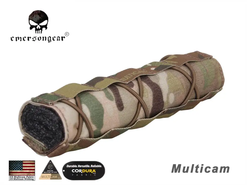 EmersonGear тактический 22 см подавитель Mirage чехол быстросъемный страйкбол аксессуар Регулируемый Чехол с ударным ремешком EM9330 - Цвет: Multicam