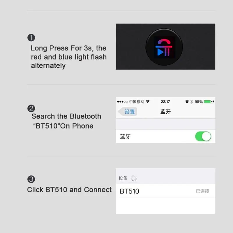 Перезаряжаемый Bluetooth приемник 5,0 беспроводной Bluetooth аудио приемник 3,5 мм Автомобильный Aux Bluetooth адаптер для динамика наушников