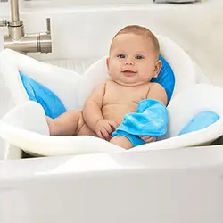 Baby Shower мягкое сиденье распускающийся цветок новорожденных коврик для ванной новый 4 частей детское лепестковое Ванна складки Babys лепесток