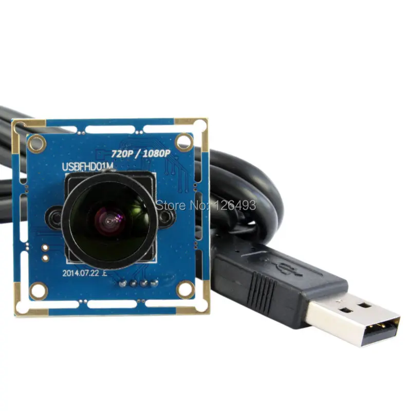 

Free shipping 2MP 170degree fisheye lens CCTV Color CMOS OV2710 USB2.0 wide angle camera board for home security