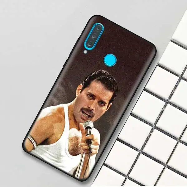 Черный силиконовый чехол для huawei P30 P20 P10 mate 20 10 Nova 5 5i Lite Pro P Smart+ Z Shell queen Freddie Mercury - Цвет: 09