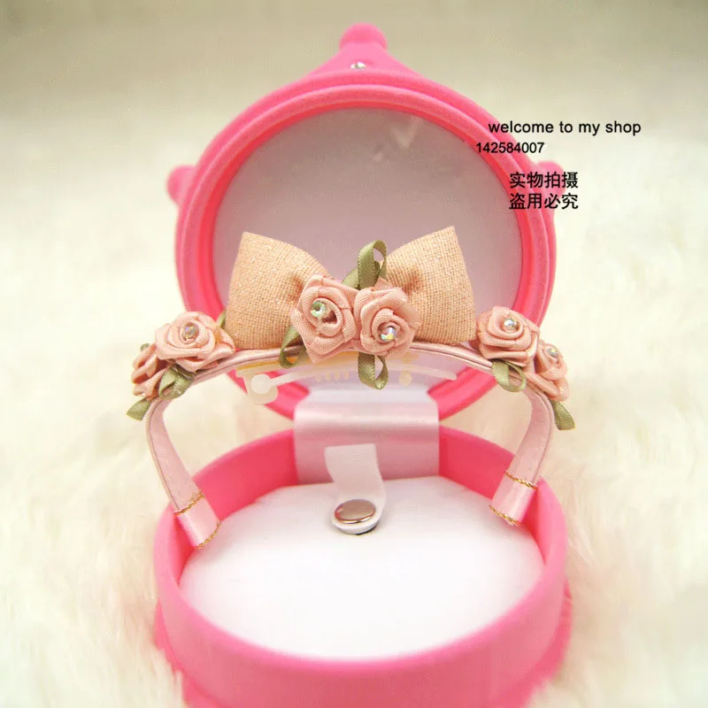 

Cute small Dog puppy princess cat Hairpin hair bows flower Cat Dog hair Clips Grooming accessory headwear dog party ear Hat cape