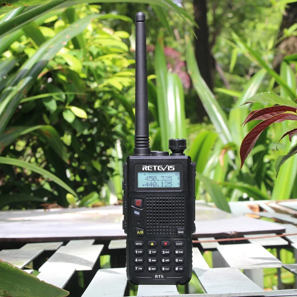 Удобная портативная рация 7 Вт Retevis RT5 128CH двухдиапазонный VHF UHF 136-174& 400-520MHz VOX Ham радио HF трансивер