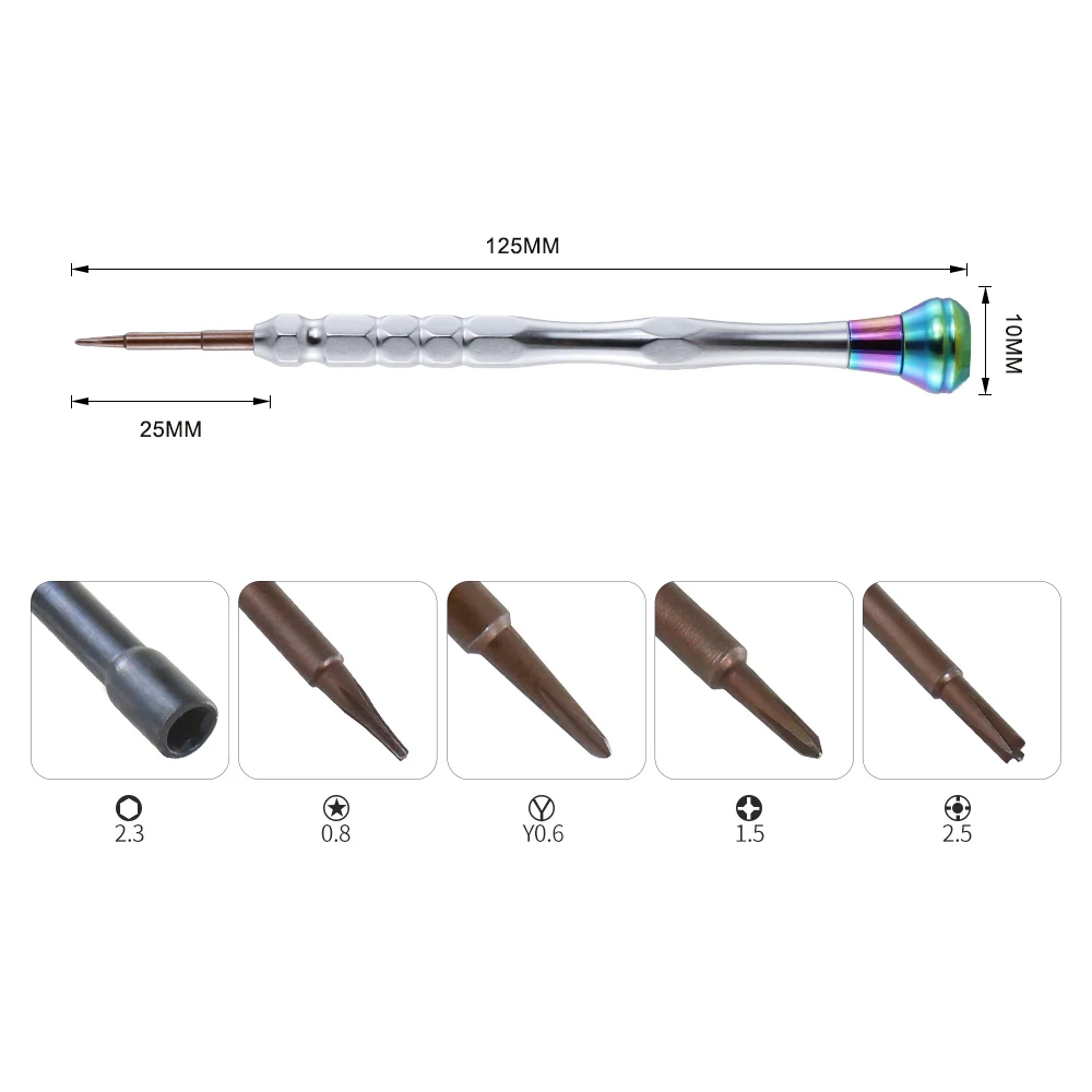 5 в 1, набор прецизионных металлических отверток для мобильного телефона, для iphone 8, 7, набор инструментов для демонтажа, открывания, ремонта, 100 набор