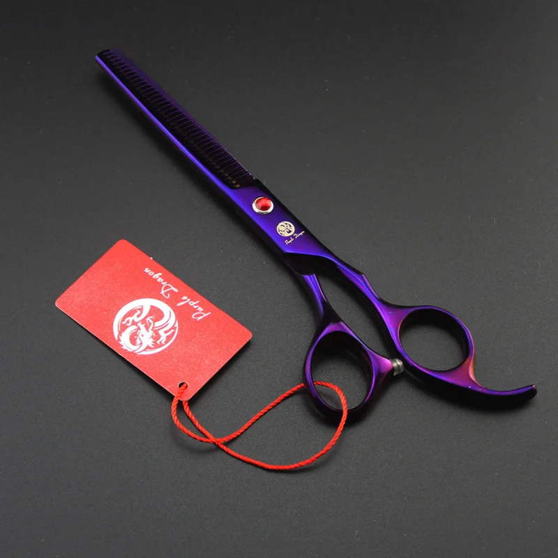 High Quality 4 in 1 Purple Professional Pet Grooming Scissors Sets 7 inch curved tesoura para Puppy Dogs Hair Thinning Shears High Quality 4 in 1 Purple Professional Pet Grooming Scissors Sets 7 inch curved tesoura para Puppy Dogs Hair Thinning Shears