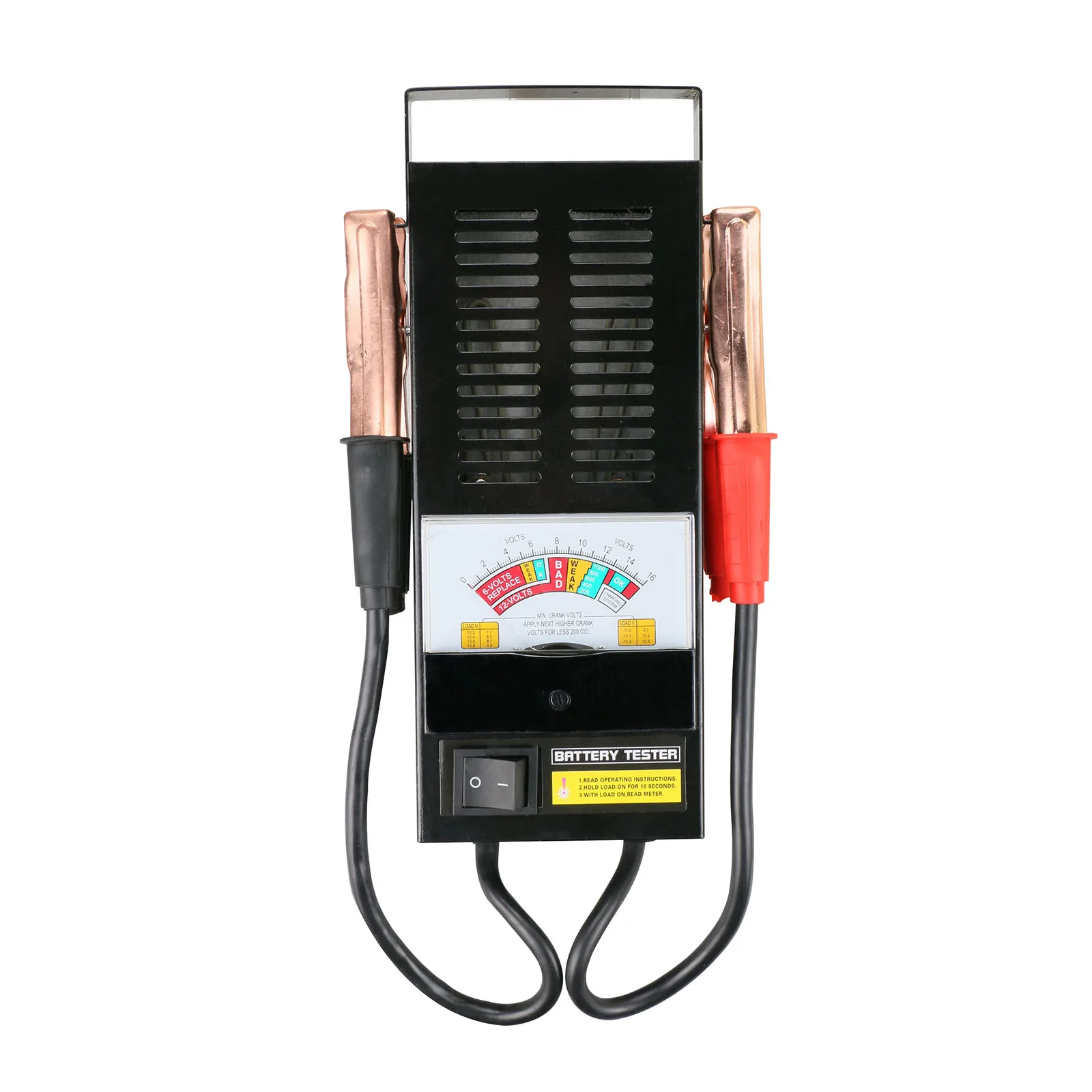 

BT-002 Digital Battery Load Tester 6V&12V Car Light Truck Motor Auto Engine Test Volume 100Amp Quickly Tests Alligator Clip