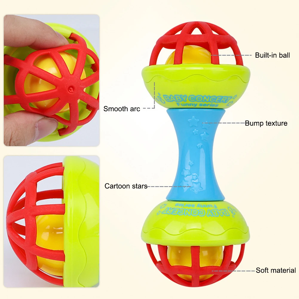Детский колокольчик мяч игрушка погремушки захватывающая игрушка, ручной Колокольчик погремушка