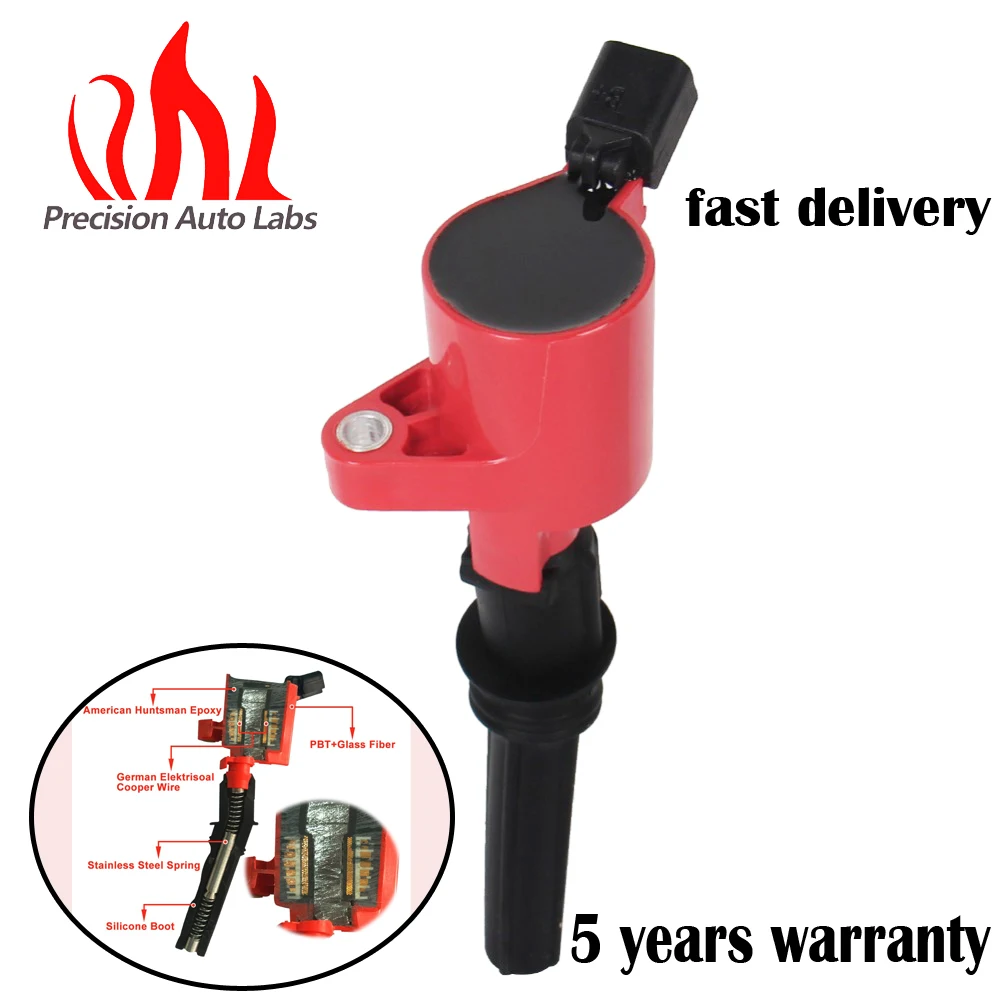 PRECISION AUTO LABS 1 PC New Ignition Coil For Ford HIGH PERFORMANCE