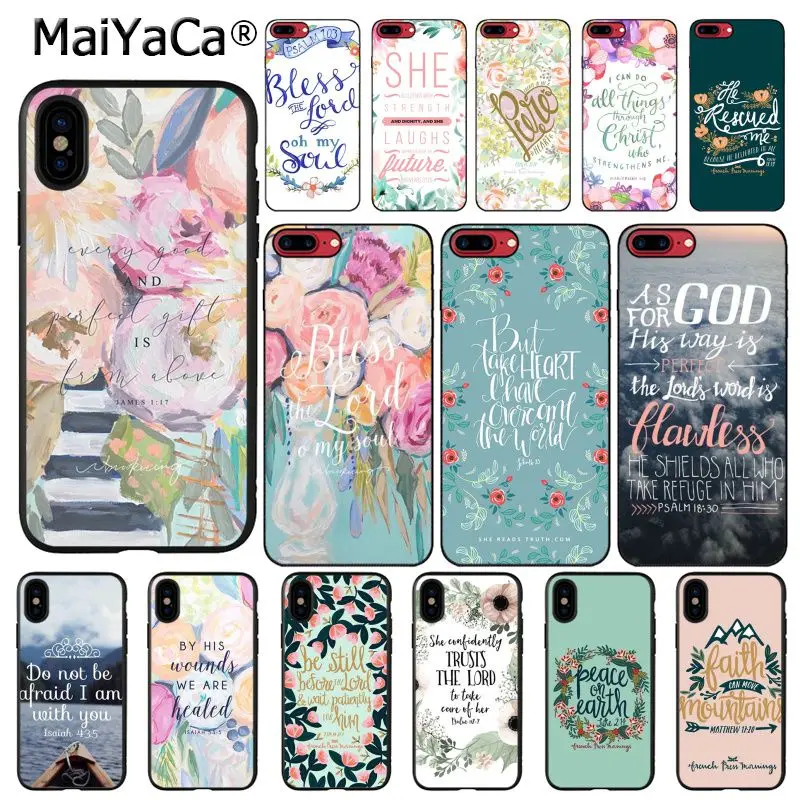 

MaiYaCa Bible verse Philippians Jesus Christian Coque Phone Case For iphone 11 Pro 11Pro Max 8 7 6 6S Plus X XS MAX 5 5S SE XR