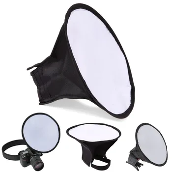 

20cm Round Flash Softbox Diffuser Speedlight Mini Soft Box Photography for Canon 600EX 580EX 430EX SpeedLight