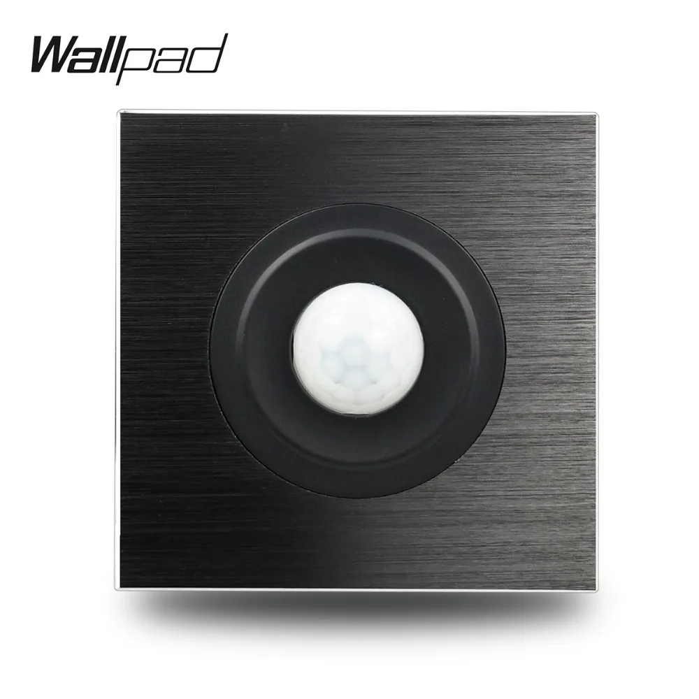 

L6 Black Aluminum Motion Light Sensor Light Switch for Corridor Stairs Body Movement Sensor Delay Switch