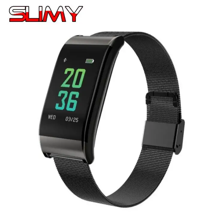 

Slimy Smart Band Bracelet with Heart Rate Blood Pressure Bluetooth 4.0 IP67 Multiple Sports Mode Smart Wristband for Android IOS