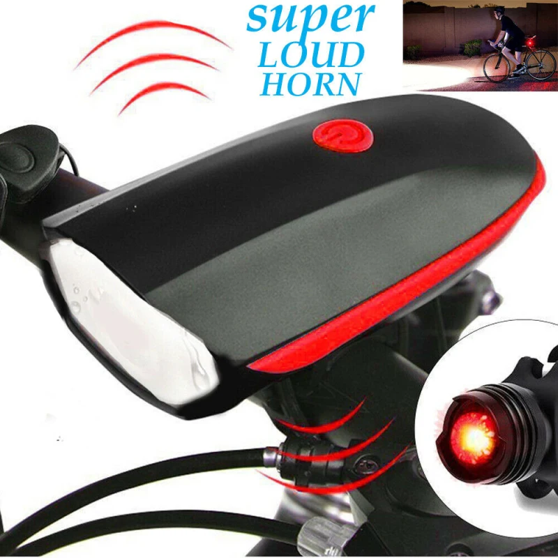 

New Usb Chargeable Mountain Bicycle Accessories Super Bright USB Led Bike Bicycle Light Rechargeable Headlight &Taillight Set