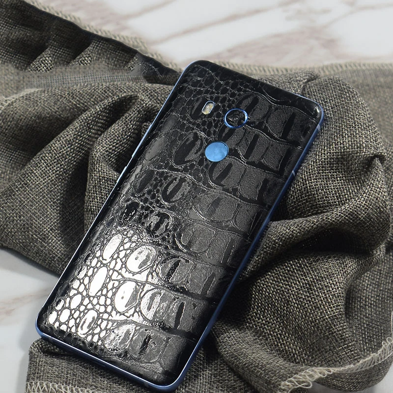 

Crocodile Serpentine Pattern Decorative Back For HTC U11 +Plus Mobile Phone Protector HTC U11 Back Film Stickers With Gift