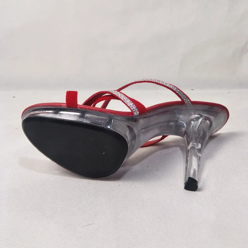 Qualité Talons Noir Cm Haute Femme Sexy 13 Femmes D'été Toe Diapositives forme Peep Laijianjinxia Chaussures Souper Nouvelles Plate rouge Pantoufles xw0qUgAP