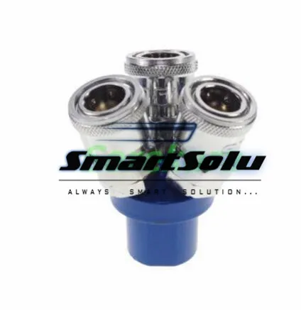 

Free shipping Pneumatic 1/4"BSPT Female 3 Way Air Hose Quick Coupler Socket Connector x 1