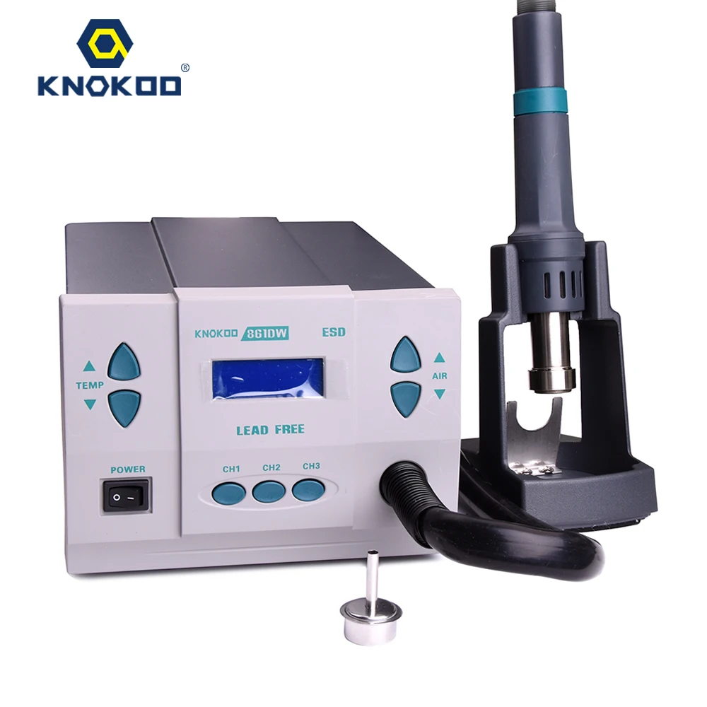 KNOKOO фена паяльная станция 861DW цифровая станция|Паяльные станции| |