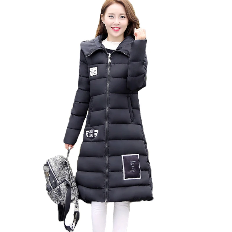 2017 New Long Style Cotton Parkas Women Winter Coats Thick