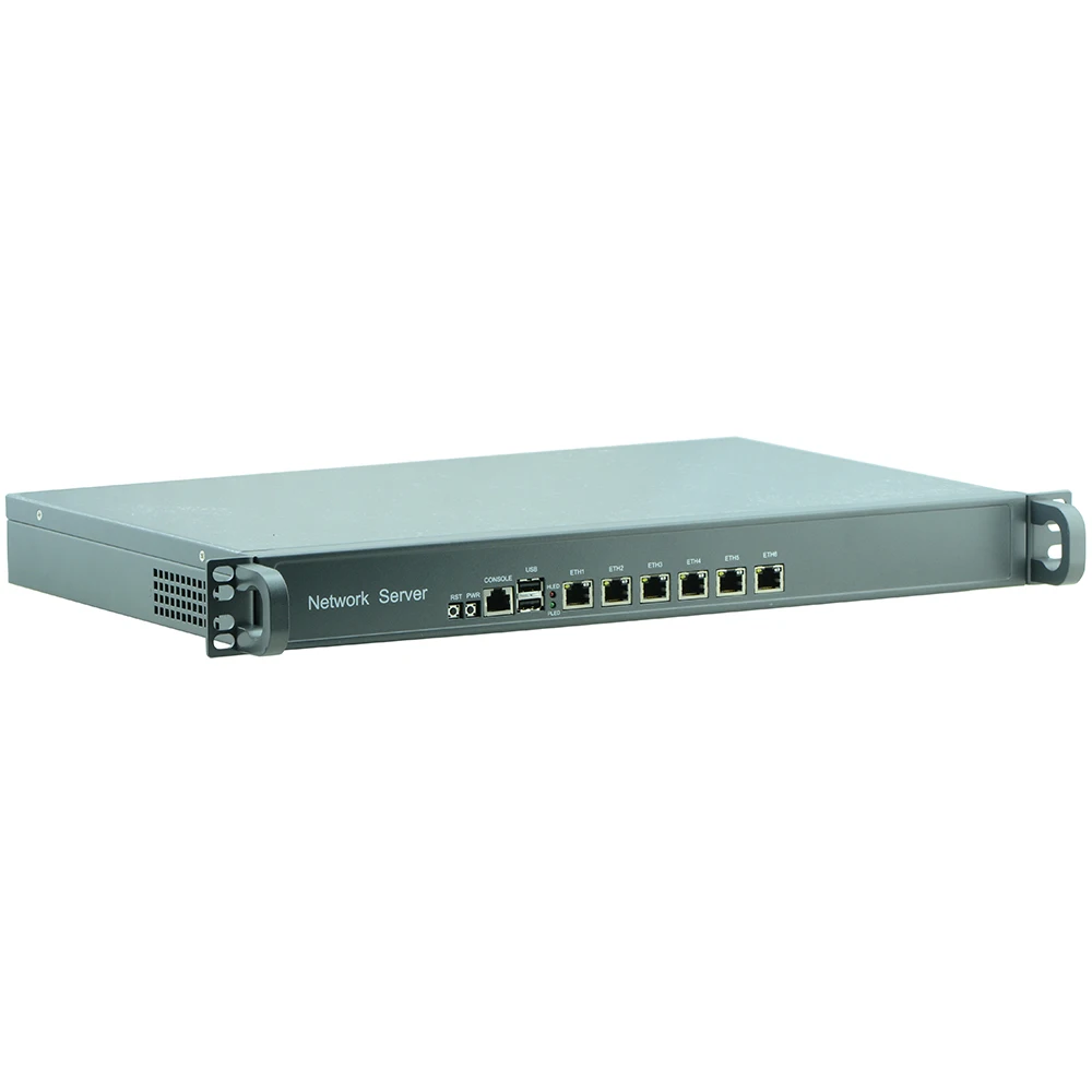 1U стойка брандмауэра маршрутизатор сетевой сервер 6 82583v J1900 1,8G поддержка ROS Mikrotik PFSense 6*1000M LAN 1U стойка брандмауэра маршрутизатор сетевой сервер 6 82583v J1900 1,8G поддержка ROS Mikrotik PFSense 6*1000M LAN