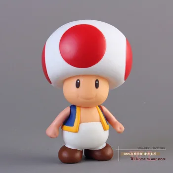 

Free Shipping Super Mario Bros Mushroom Toad PVC Action Figure Model Toy SMFG229