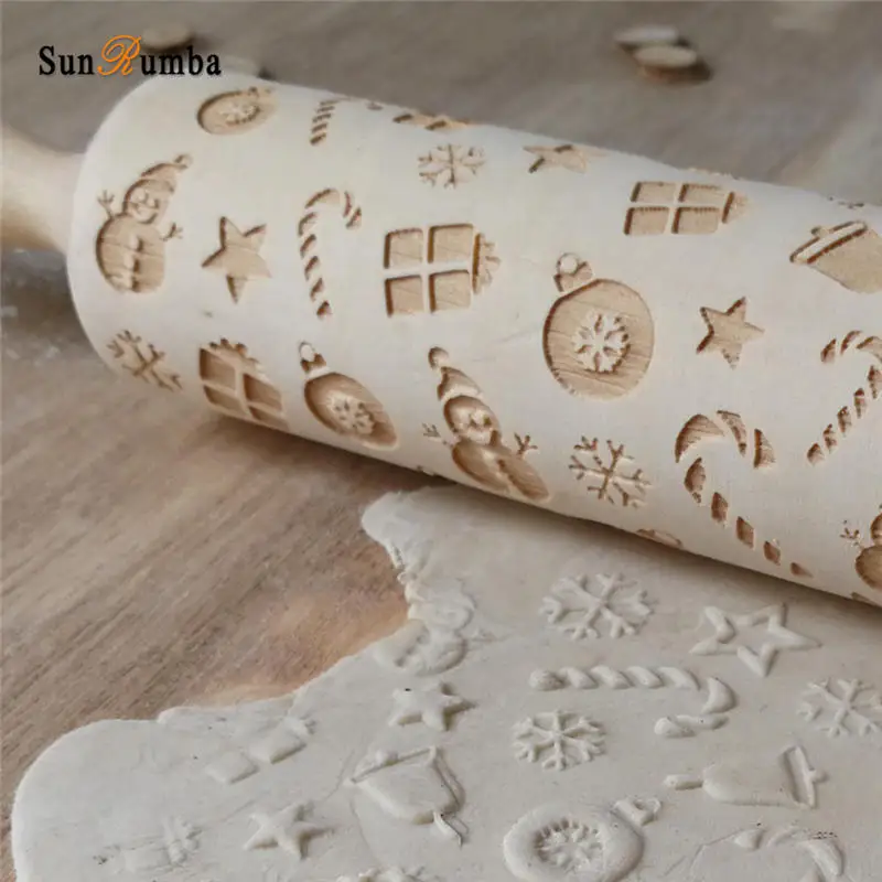 wood rolling pin MUW-248-02