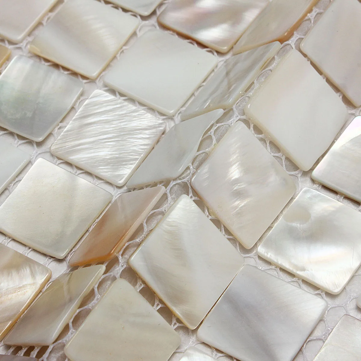 Белая квадратная плитка-мозаика натуральная перламутровая плитка для кухонного фартука фон в стиле душа обои для ванной